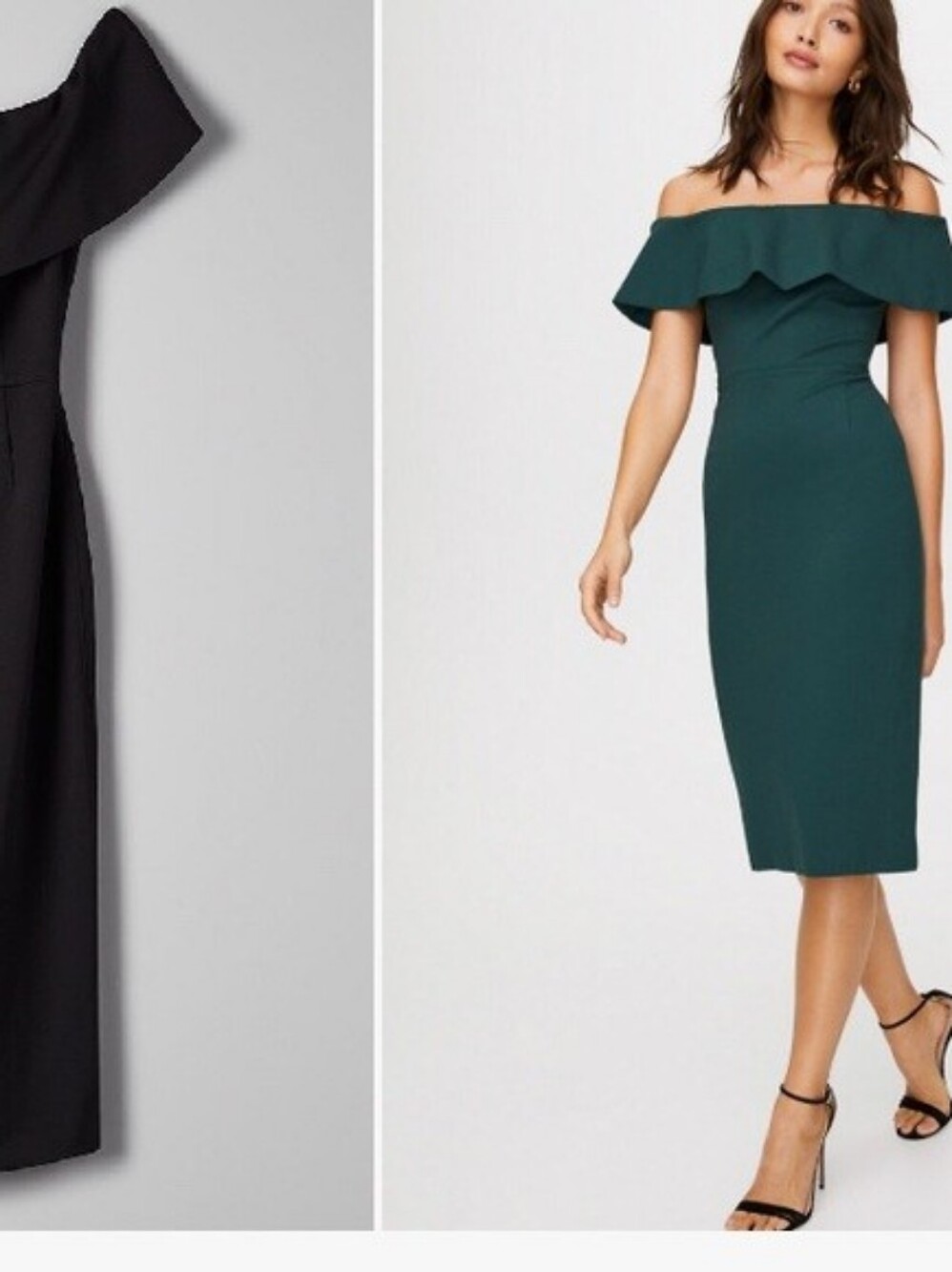 Aritzia Babaton Ruflan Dress In Green Size 10